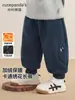 Pantalones de forro polar Kaka Panda para niño, pantalones largos de invierno cálidos para niños, ropa de invierno para niña, pantalones de otoño e invierno para bebé