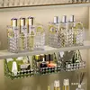 Armario Espejo Caja de Almacenamiento Montada en Pared para Baño del Hogar Almacenamiento de Cosméticos, Productos para el Cuidado de la Piel, Lápiz Labial y Artículos Pequeños E18