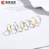 Abrazaderas de Oreja Simples en Forma de C de Plata 925 para Mujer, Pendientes de Lujo Ligero de Gama Alta, Joyería de Circonita, Abrazaderas de Oreja con Diseño de Nicho