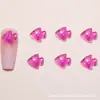 Accesorios de Arte para Uñas de Dibujos Animados Luminosos de Hielo Piezas Pequeñas de Resina Modelo de Pez Pequeño DIY Pendientes de Océano Decoraciones de Uñas Portátiles