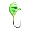 Anzuelo de Pesca con Cabeza de Plomo de 6 Colores con Forma de Pez Transfronterizo 2.1g Anzuelo de Pesca para Hielo Micro Colorido Señuelo de Pesca con Cebo Blando