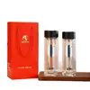 Selección Premium de Negocios Vaso de Vidrio para Hombres de Alto Borosilicato, Resistente al Frío y al Calor, Caja de Regalo Elegante de Gama Alta, Tapa Interior de Titanio Puro, Mismo Estilo que Yatai