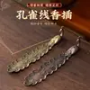 Suporte de Incenso Vintage Pavão Abrindo a Cauda, Suporte para Palitos de Incenso, Suporte de Incenso de Sândalo, Queimador de Incenso, Pequeno Ornamento Estilo Antigo, Fênix de Mesa