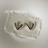 Pendientes Ounihan de Plata de Ley S925 con Forma de Corazón de Alta Resistencia para Mujer, Pendientes Dulces y Elegantes de Alta Calidad