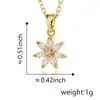 Nuevo Collar de Flor de Venta Caliente Chapado en Cobre Colgante de Flor de Cinco Pétalos Chapado en Oro de 18 Quilates Collar Joker para Mujer Venta al por Mayor Directamente de Fábrica