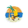 Estilo Verão Charms Fofos para Sapatos Tamancos Estilo Férias na Praia Acessórios DIY para Sapatos Fivelas Decorativas de PVC Transfronteiriço