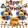 Nueva y superventas, decoración para fiesta temática de Dragon Ball Goku, bandera de cumpleaños para niños, pastel, tarjeta, globo, traje