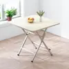 Mesa de comedor plegable, mesa de comedor simple y portátil para uso doméstico, apartamento de alquiler, apartamento pequeño, mesa de comedor cuadrada minimalista