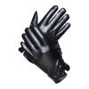 Guantes de Cuero PU para Hombre, Estilo Coreano, Otoño e Invierno, Cálidos, Forrados de Felpa, para Ciclismo y Conducir, Compatibles con Pantalla Táctil, Dropshipping Disponible