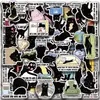50 Pacotes de Adesivos Diário Gato Preto Podem Decorar Bolsas, Capas de Celular iPad, Copos de Café, Malas, Adesivos à Prova d'Água