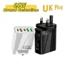 Carregador de Celular Novo Produto Transfronteiriço Pd65W 2Pd+3Usb Cabeça de Carregamento Rápido Multi-Porta Adequado para Carregadores Huawei e Apple