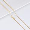 Cadena de Caja de Plata de Ley S925 Cadena Europea Brillante Collar para Mujer Chapado en Oro Cadena para Clavícula Platino Cadena para el Cuello Fabricante Mayorista