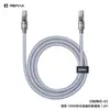 Cable de Datos de Carga Rápida Remax de Aleación de Zinc 100W Pd30W Cable Trenzado Transparente Tipo-C Cable de Carga para Teléfono Móvil 1.2m
