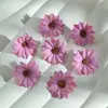 B 5.8cm Pintura al Óleo Cabeza de Flor Artificial Hecha a Mano DIY Accesorio para el Cabello Margarita Artificial Decoración para el Hogar Boda Fotografía