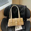 Bolso de axila de moda nuevo para mujer, bolso de mano estilo coreano patchwork vintage 2026 nicho estampado de leopardo de un solo hombro