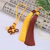 Accesorio DIY de Nudo de Borla de Doble Color, Colgante Estilo Antiguo, Colgante de Borla Vintage de Nudo Chino, Cuerda para Colgar