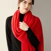 Bufanda de Punto Suave y Elegante 100% Cachemir Puro para Mujer, Chal Largo de Doble Uso y Calentador de Cuello Otoño e Invierno 2026