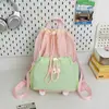 Mochila Nueva de Gran Capacidad para Hombres y Mujeres, Bolso Casual para Teléfono Móvil, Mochila Pequeña Ligera, Mochila tipo Cubo con Cordón para Montañismo