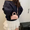 Bolsa Infantil Estilo Coreano Arroz Púrpura Portátil Bolsa de Axila Meia-lua Mini Nicho Alta Qualidade Competindo Transversal Bolsa Feminina Bolsa Vermelha