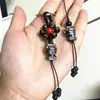 Chaveiro de Obsidiana Prateada Mazu Pingente para Bolsa de Celular Atacado Moderno Pingente de Obsidiana Preto Dourada Natural Dropshipping Cabacinho