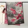 Nuevo chal con estampado vintage transfronterizo al óleo, elegante y versátil, adecuado para combinar con cheongsam, estilo primavera y otoño