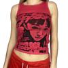 Chaleco corto informal sin mangas con cuello redondo y estampado de retratos europeos y americanos de AliExpress y Amazon SU2474