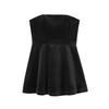 Nuevo vestido corto de terciopelo sin mangas con cuello halter sexy sin tirantes estilo europeo y americano para mujer