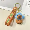 Llavero Muñeca Oso Capibara Lindo Transfronterizo Colgante de Coche Caricatura Capibara Llavero de Bolso Venta al por Mayor