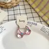 Novo Grampo de Cabelo BB com Strass Desenho Animado KT Elástico de Cabelo Simples Versátil Seguro para Bebê Grampo Lateral Elástico de Cabelo
