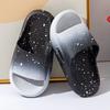 Pantuflas populares de degradado para niños verano nuevo niños y niñas para interior y exterior hogar antideslizantes moda sandalias para padres e hijos