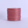 Hilo redondo encerado cosido a mano no suelta hebras 0.4/0.5/0.6mm eje pequeño hilo encerado hilo encerado de poliéster accesorios manuales para cuero DIY
