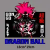 Fornecimento transfronteiriço em estoque de personagens de desenhos animados japoneses Super Saiyan T-shirt impressão de transferência térmica de tinta branca hot stamping agora feito