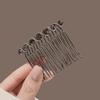 Pente Invertido de Strass Presilha de Cabelo Sem Costura Clipe de Franja Artefato de Cabelo de Alta Qualidade Presilha de Cabelo Simples Acessório de Cabeça Feminino