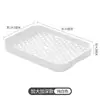Bandeja Drenante Quadrada de Plástico para Uso Doméstico na Sala de Estar para Colocar Xícaras de Chá, Copos de Água, Bules, Porta-Frutas, Coleta de Água e Bandeja Filtrante de Água