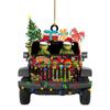Árvore de Natal Plana de Acrílico Greenqi Pendente para Festa de Feriado Decoração Infantil Enfeite de Natal Pingente