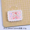 Prato Desenho Animado Feliz Miau Brinquedo de Comida Criativo Fofo Feito à Mão DIY Cola de Creme Resina Pequenos Acessórios Materiais para Joias