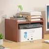 Suporte para impressora, prateleira para mesa de escritório, suporte, estante para armazenamento de arquivos em mesa de casa, pequeno armário de mesa para copiadora