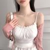 Camisola corta de verano para mujer, corte ajustado, capa interior, para uso exterior, camisa base