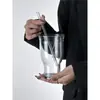 Taza de Vidrio Retro de Boca Ancha para Hielo Café Americano de Gran Capacidad Refresco Agua Mineral Taza para Bebidas Taza para Té de Frutas