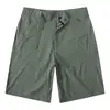 Pantalones Cortos Casuales de Seda de Hielo para Hombre para Exteriores, Diseño Delgado de Verano, Pantalones Versátiles de Color Sólido de Secado Rápido de Longitud Media