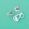 Prata Esterlina S925 Retrô Novo Chinoiserie Recortado Lingote Cabacinha Pingente DIY Pulseira Wenwan Acessórios de Prata Material