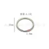 Venta Directa de Fábrica de Llaveros Planos de Metal, Argollas para Llaveros, Anillos Planos para Juguetes y Accesorios, en Stock