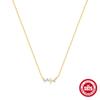 Nuevo Collar de Plata Esterlina S925 de una Fila Geométrica con Incrustaciones de Diamantes de Zirconia que Combina con Todo Estilo Coreano Diseño Nicho Sentido Elegante Cadena para Clavícula