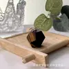 Productos de Amazon Transfronterizos Colgante de Cristal Rosa Natural de 12 Caras Gema Forma Geométrica Collar DIY Directo del Fabricante