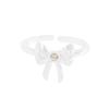 1315 Estilo K Ins Diseño de Nicho Lujo Accesible Anillo Versátil de Lazo de Circonia Plata Esterlina S925 Anillo de Plata para Mujer