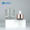 Frasco gotero de vidrio de fondo grueso de 15 ml, frasco de esencia blanqueadora facial, frasco de solución madre para el cuidado de la piel antiarrugas de 30 ml y 40 ml.