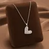 Comercio Exterior de Amazon Venta Caliente Collar de Acero de Titanio Temperamento Femenino Circonita Microincrustada Personalidad Cadena para Clavícula de Alto Sentido Colección Joyería