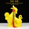 Perro de Cerámica Tang Sancai Adornos de Perro Perro del Zodiaco Decoraciones para el Hogar Decoración de Vestíbulo Perro Lobo Regalo de Inauguración