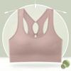 Chaleco deportivo de yoga anti-exposición top de tubo con pecho envuelto espalda bonita push up ropa interior sin aro de acero sexy hueco sujetador de tirantes anchos