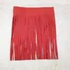 Especificaciones de accesorios de encaje con borlas de microfibra de terciopelo coreano: 30CM * 0.5CM gamuza de ciervo roja fila borla de bigote pincho